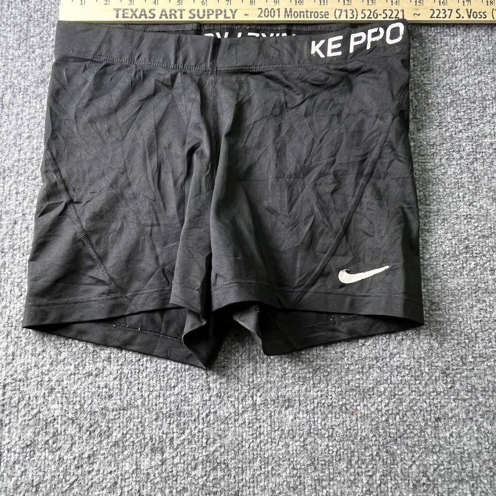 Nike Compression Shorts Womens Size S Black Pro Athletic Spandex Stretch Gym